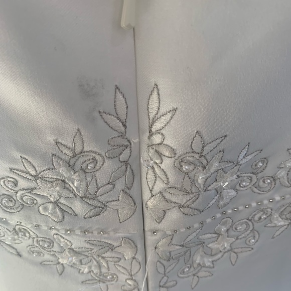 🚫SOLD🚫Modest White Wedding Dress Size 14 Short Sleeve - Picture 7 of 7